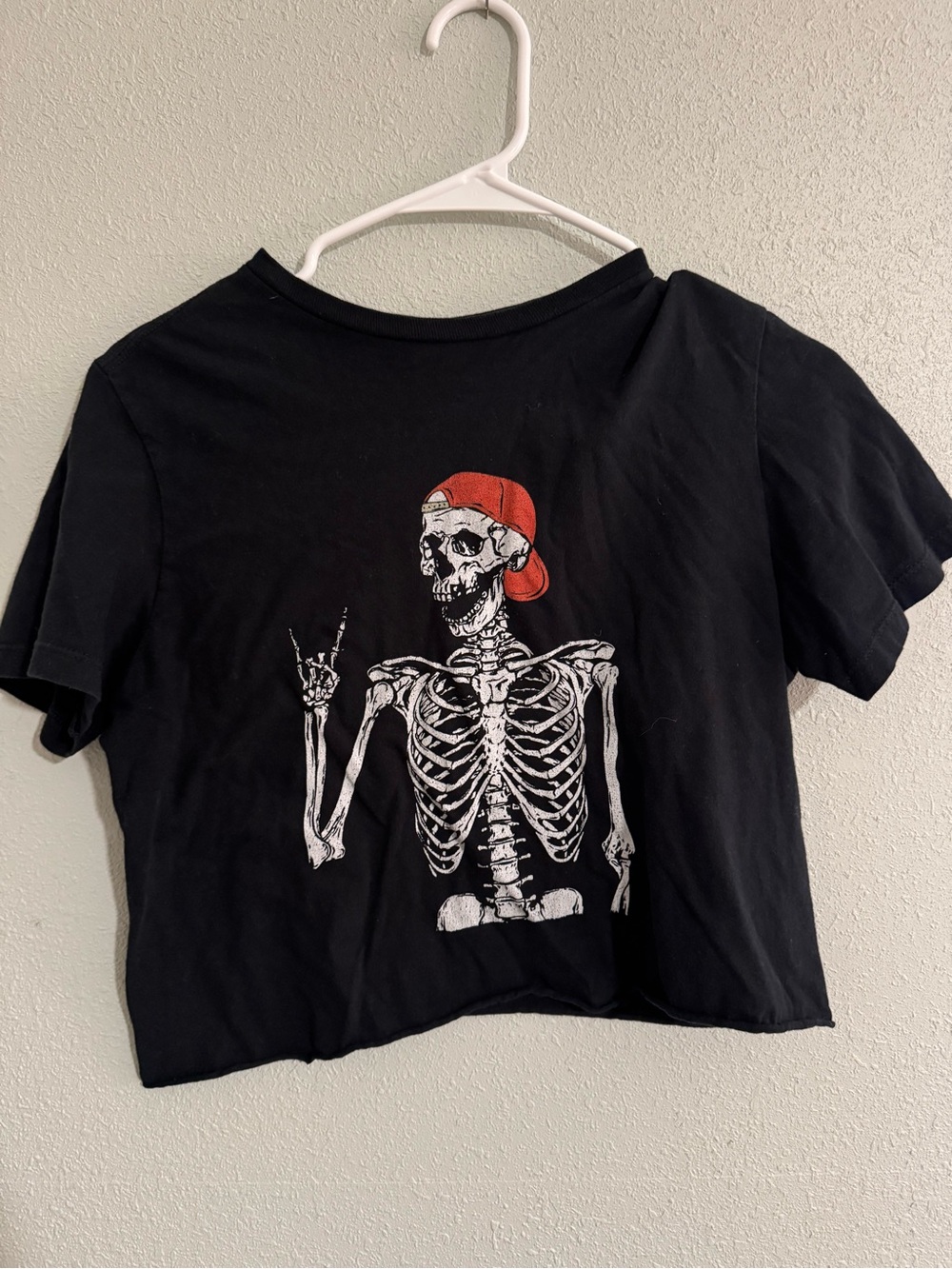 Skeleton Crop Top